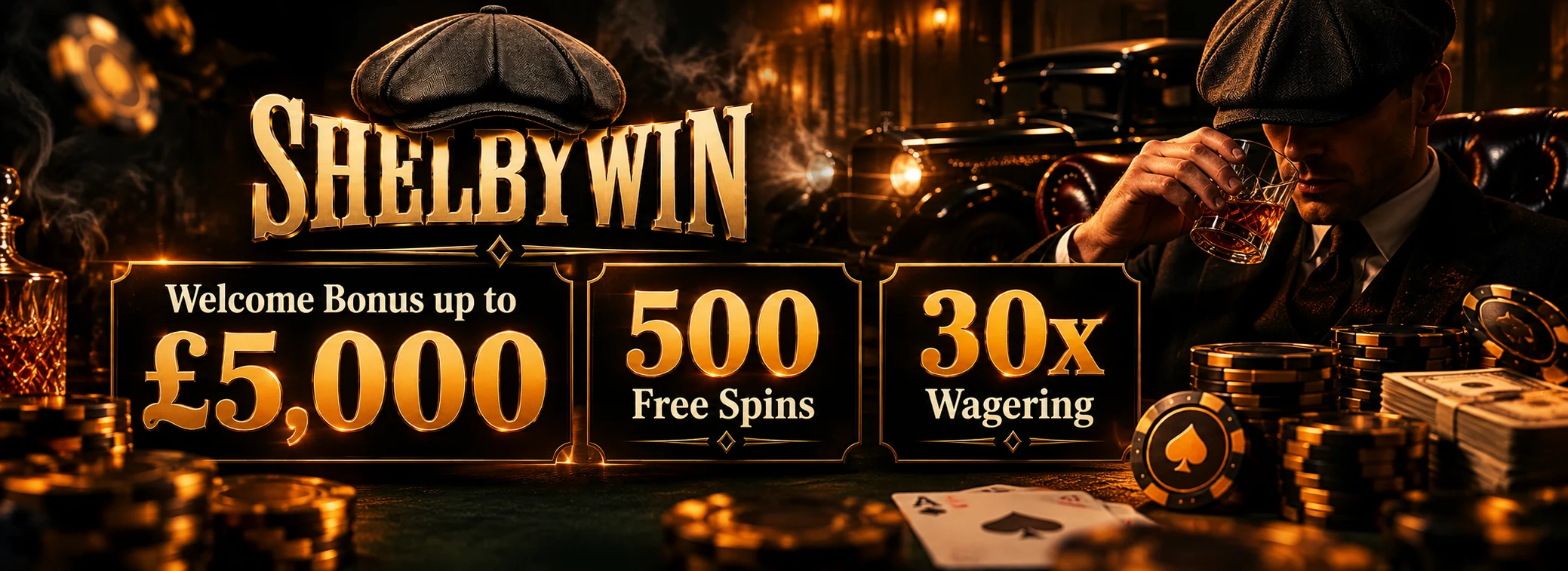Up to 5,000 pounds plus 500 free spins